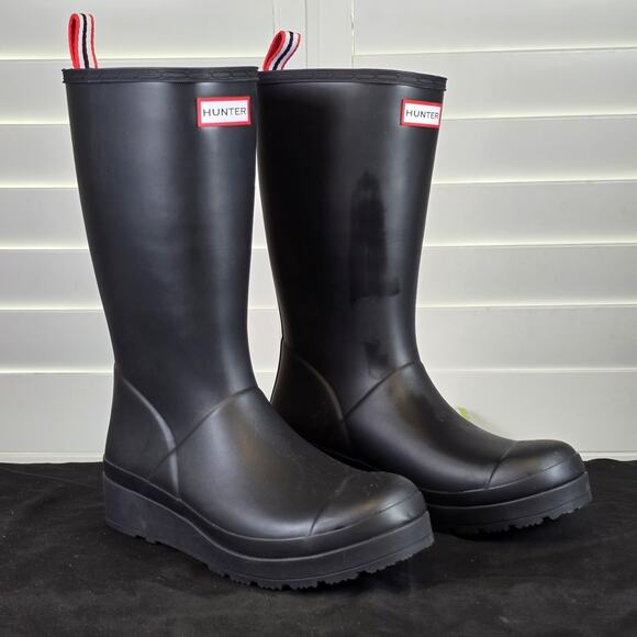 UsedGood - Hunter Womens Original Tall Boots, Black US 8 / UK 6 / EU 39 - Picture 1 of 8